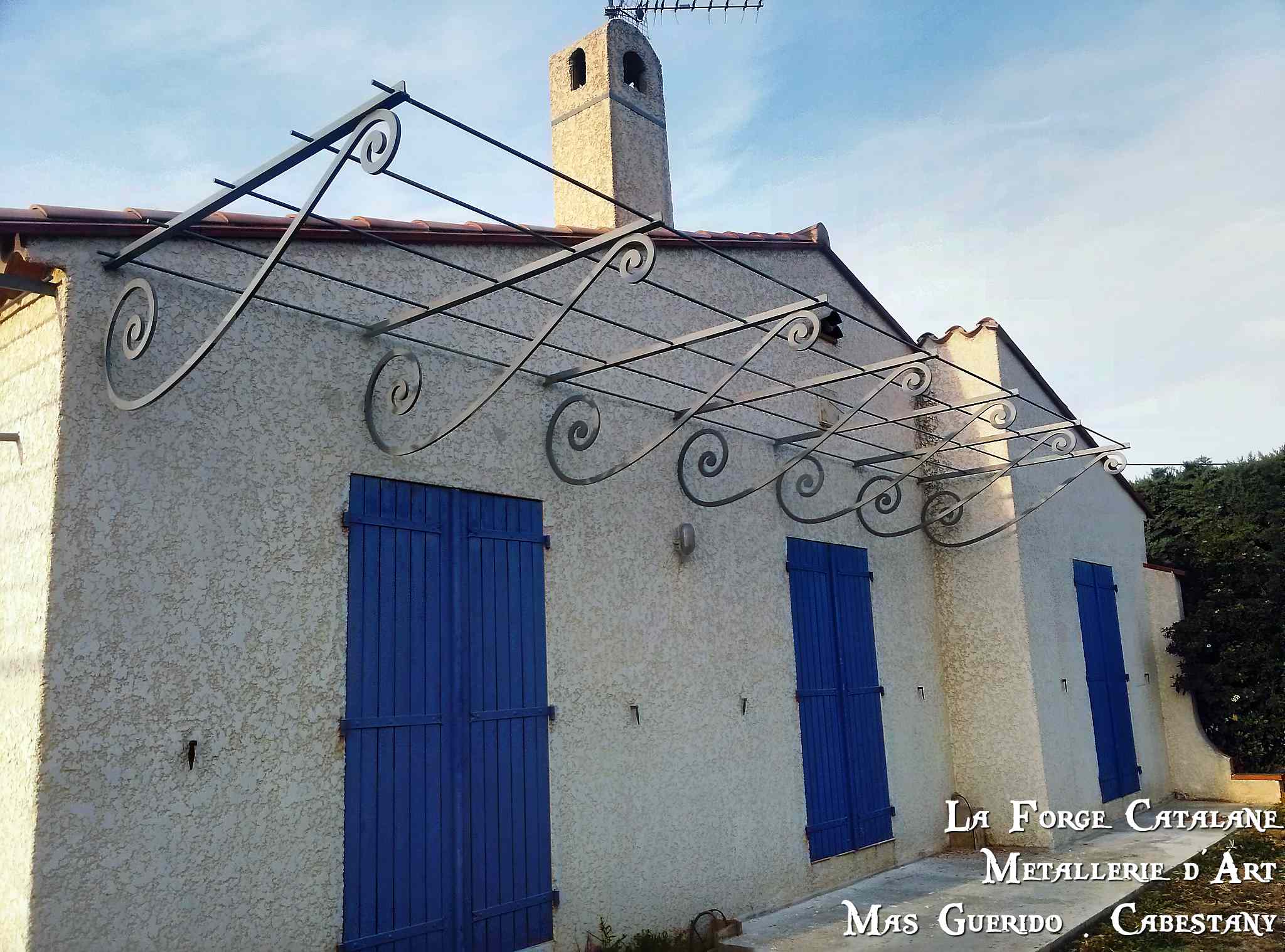 Treille droite filants rond volutes fer Forge Catalane Cabestany (4).jpg